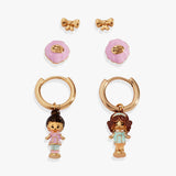 Polly Pocket™ Earring Set of 3 - Aaria Tees Aaria Tees