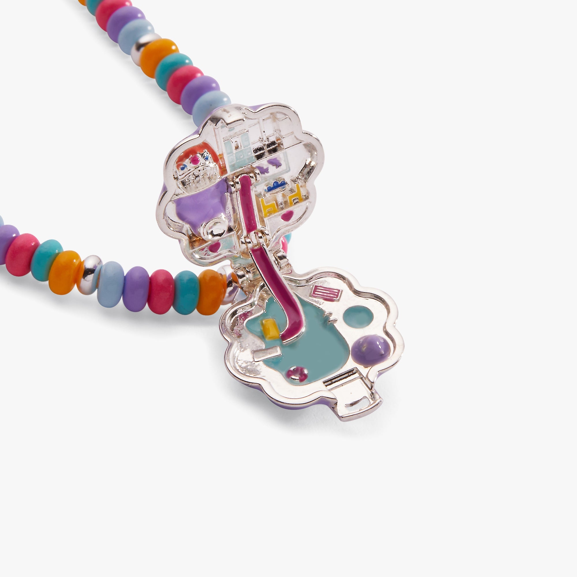 Polly Pocket™ Limited Edition Pool Party Beaded Locket Necklace - Aaria Tees Aaria Tees