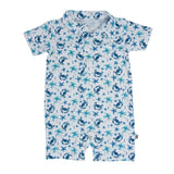 Blue Crabs Polo Romper Aaria Tees