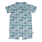 Garbage Trucks Recycle Polo Romper Aaria Tees