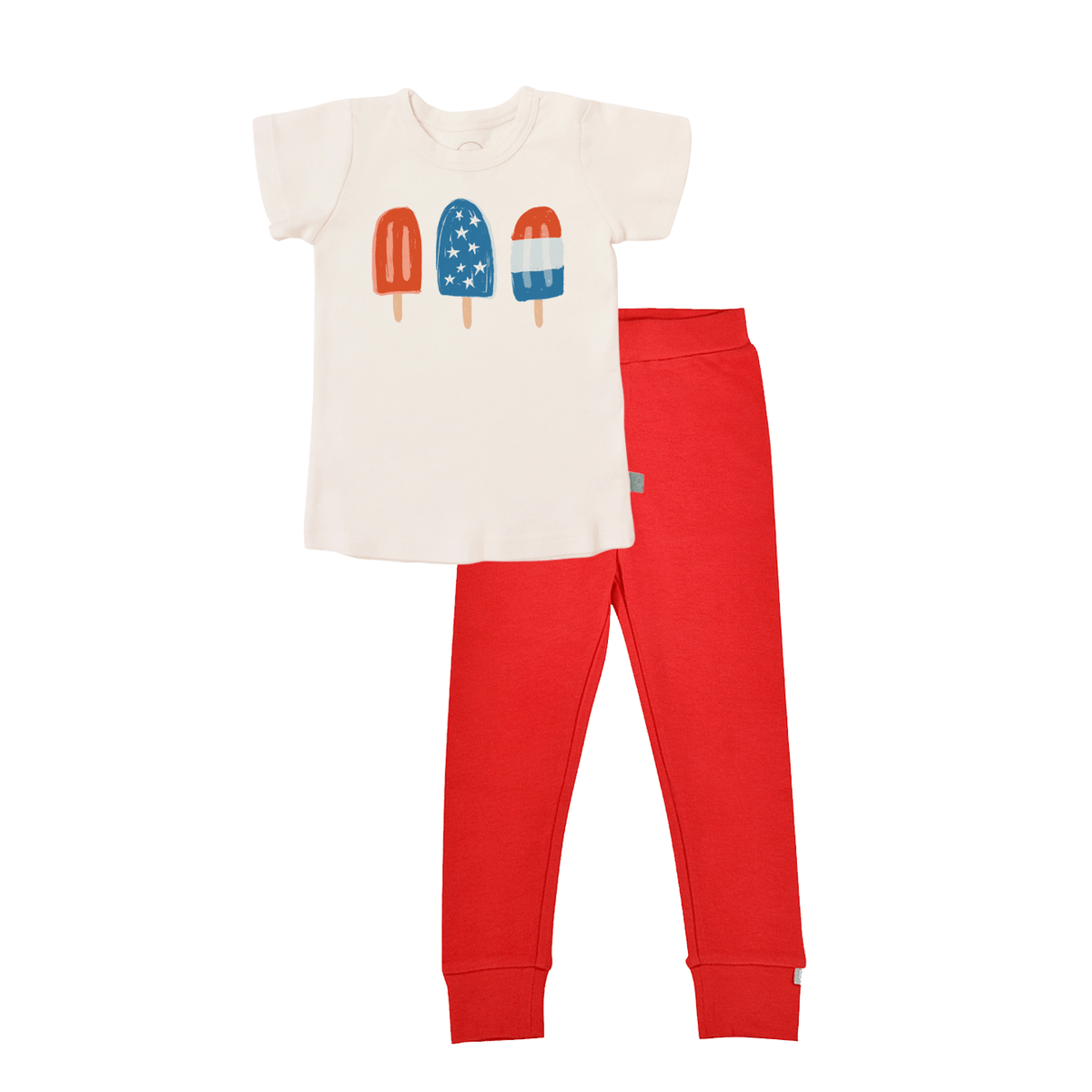short sleeve pajama set | popsicles - Aaria Tees