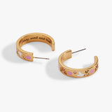 'Pray, Wait and Trust' Hoop Earrings - Aaria Tees Aaria Tees