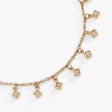 Princess Cut Crystal Bracelet - Aaria Tees Aaria Tees