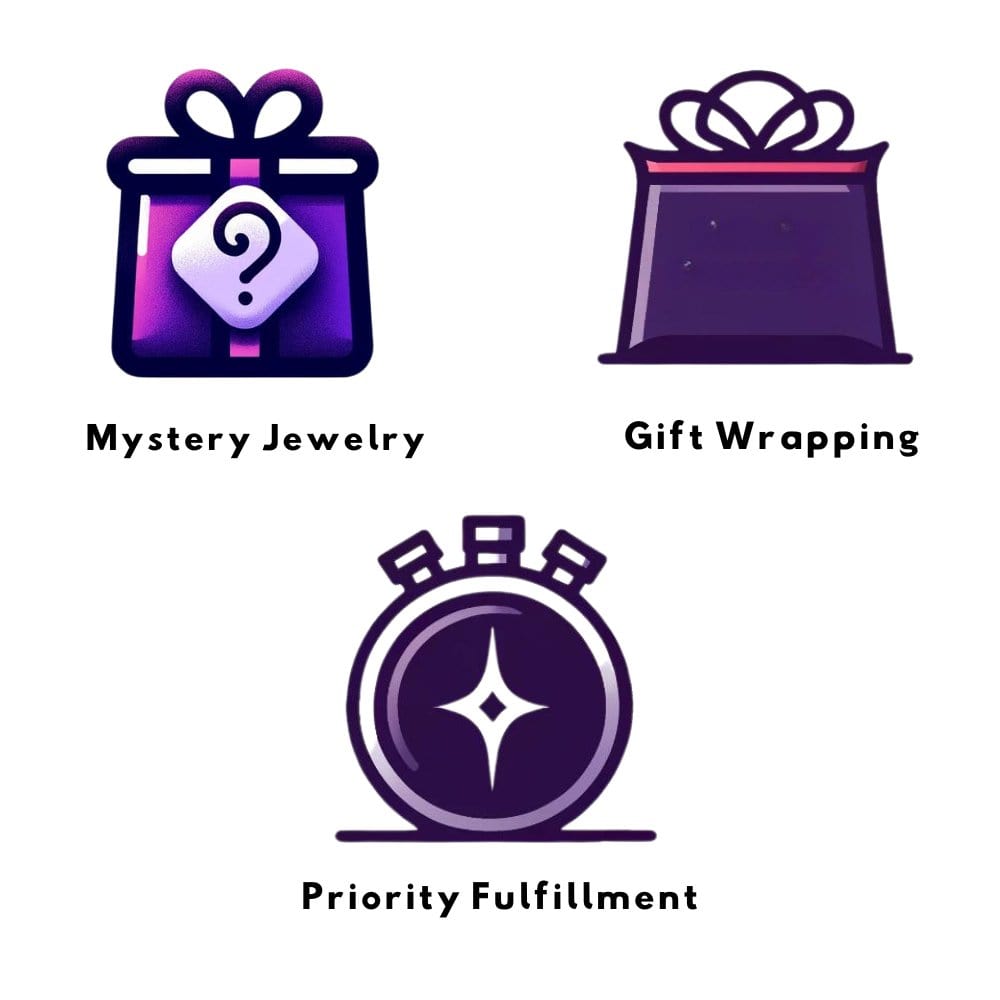 Priority Fulfillment + Gift Wrapping + Mystery Jewelry BUNDLE - Aaria Tees Aaria Tees