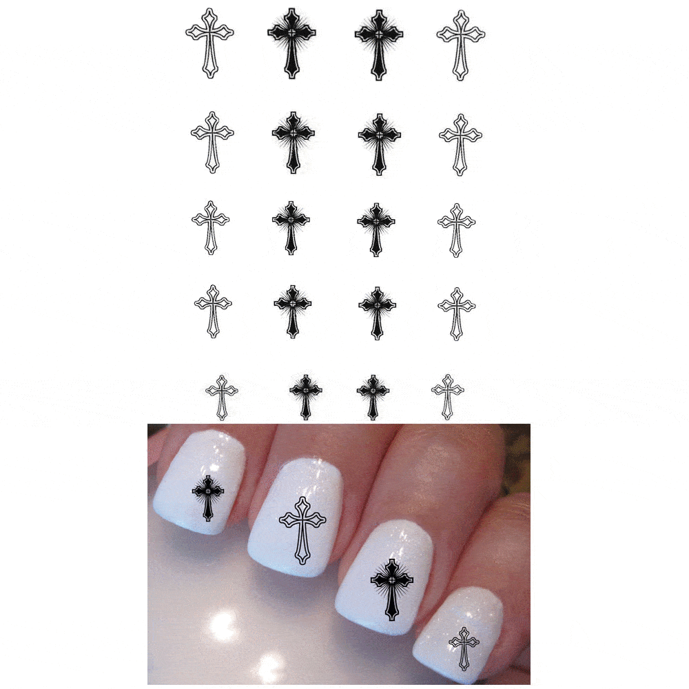 Cross Nail Art - Aaria Tees Aaria Tees