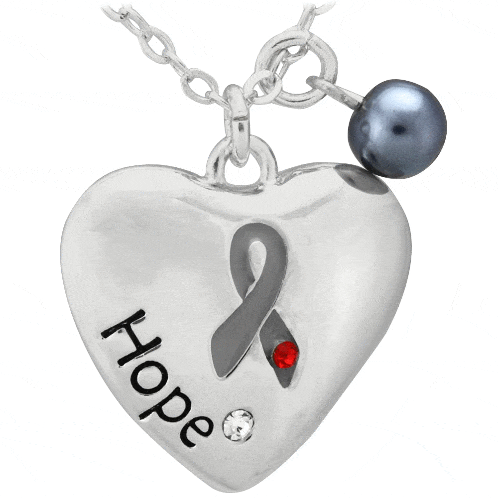 Diabetes Ribbon Heart of Hope Necklace! - Aaria Tees Aaria Tees