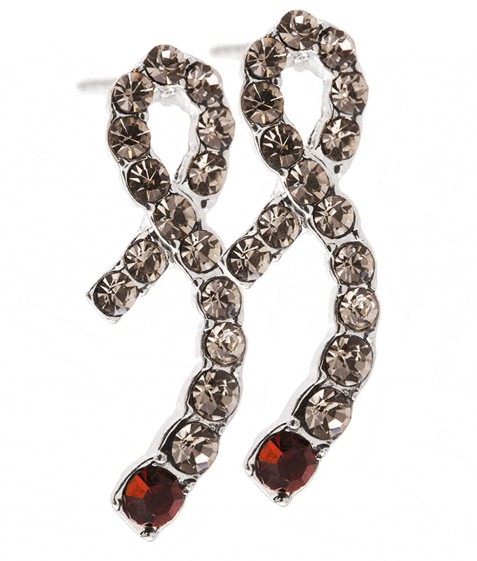 Diabetes Ribbon Journey Earrings - Aaria Tees