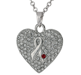 Heart of My Heart Diabetes Ribbon Necklace! - Aaria Tees Aaria Tees