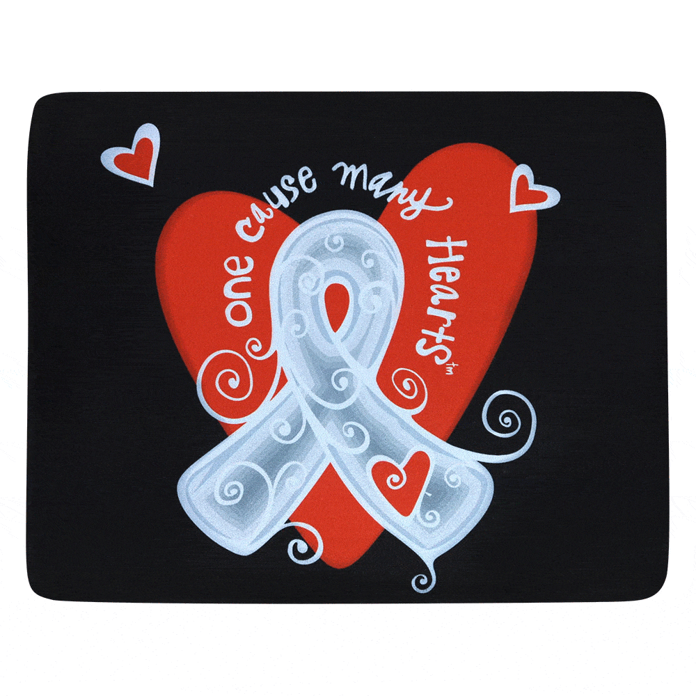 One Cause Many Hearts&trade; Diabetes Mousepad - Aaria Tees Aaria Tees