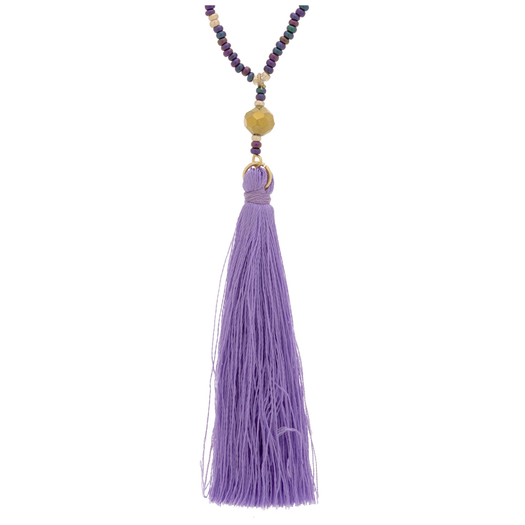 Purple Tassel Necklace! - Aaria Tees Aaria Tees