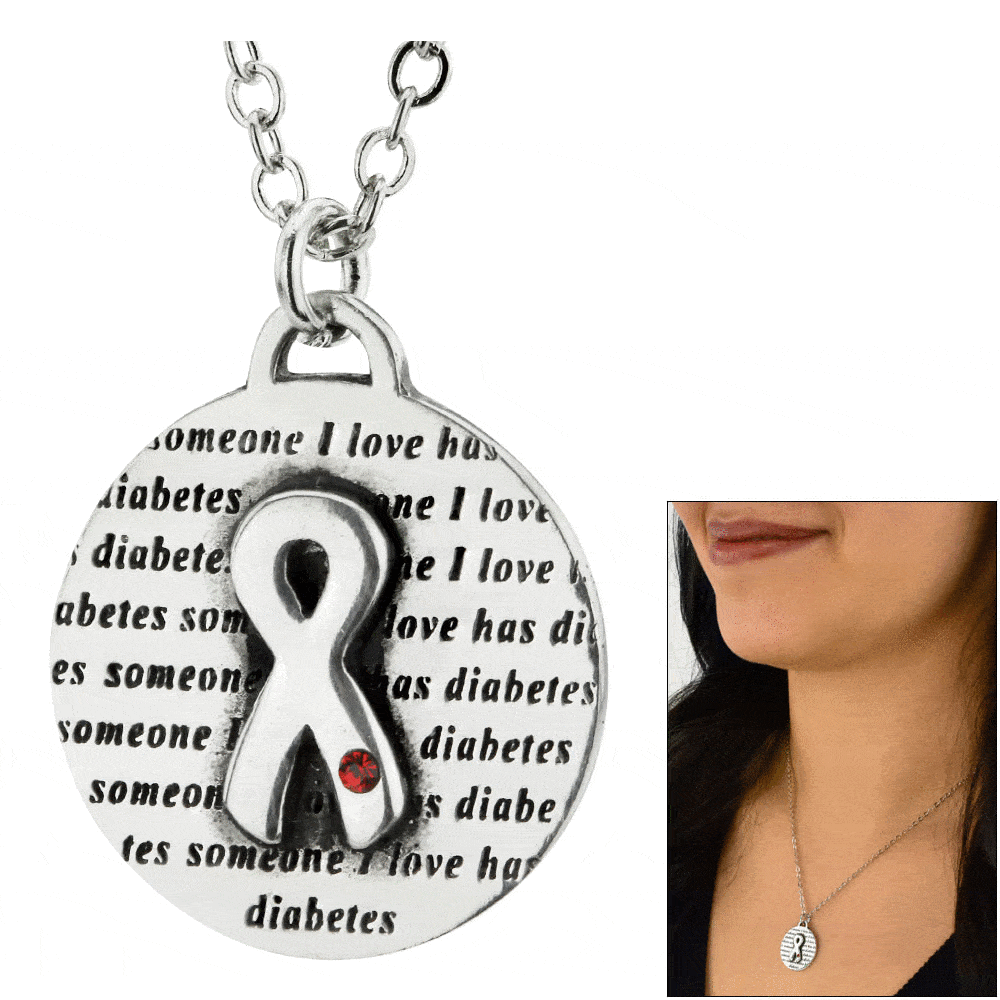 Someone I Love Has Diabetes Necklace! - Aaria Tees Aaria Tees