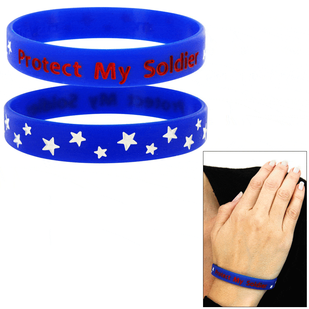 Protect My Soldier Silicone Bracelets! - Aaria Tees