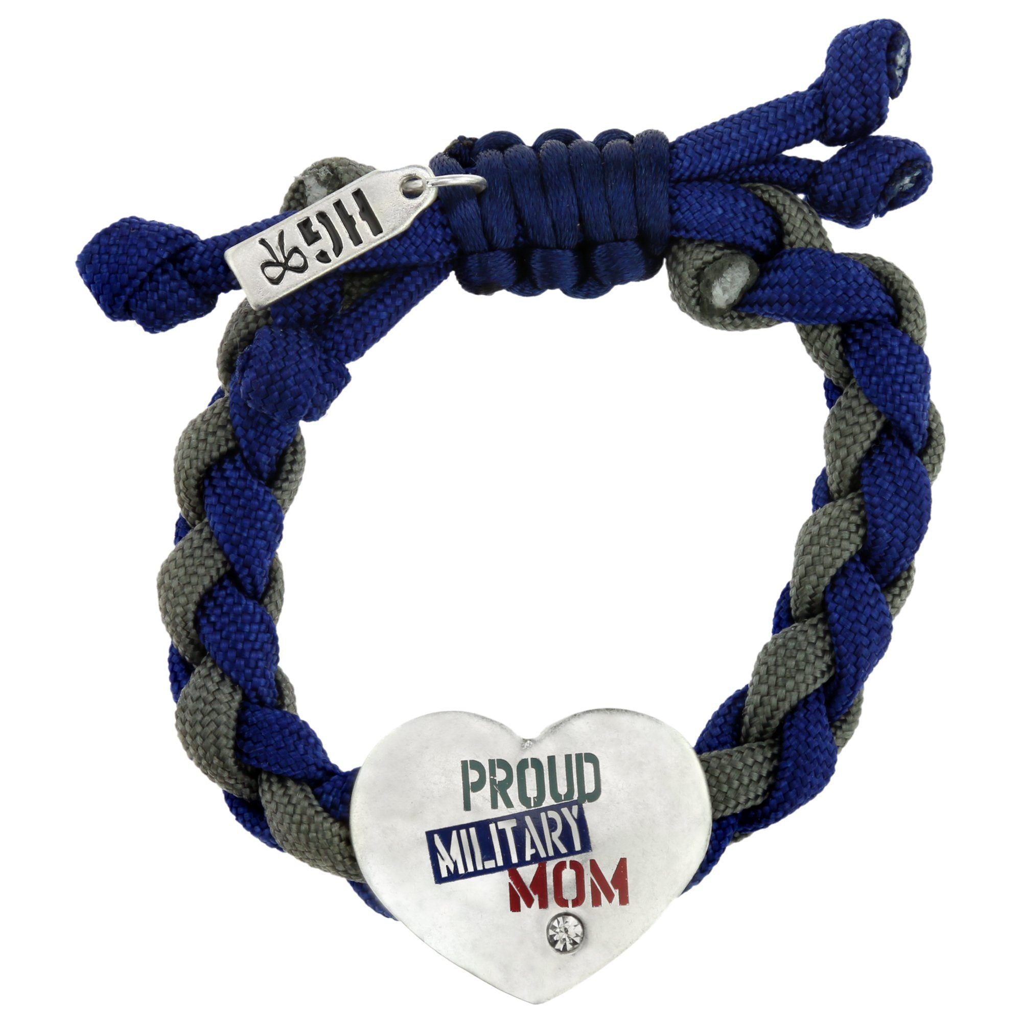 Proud Military Mom Paracord Bracelet - Aaria Tees Aaria Tees