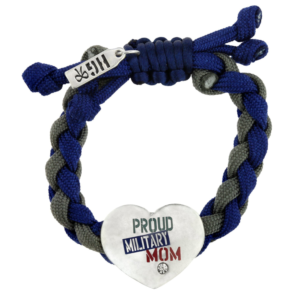 Proud Military Mom Paracord Bracelet - Aaria Tees