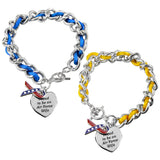Proud to be an Air Force Wife Ribbon Charm Bracelet - Aaria Tees Aaria Tees