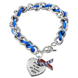 Proud to be an Army Wife Ribbon Charm Bracelet - Aaria Tees Aaria Tees