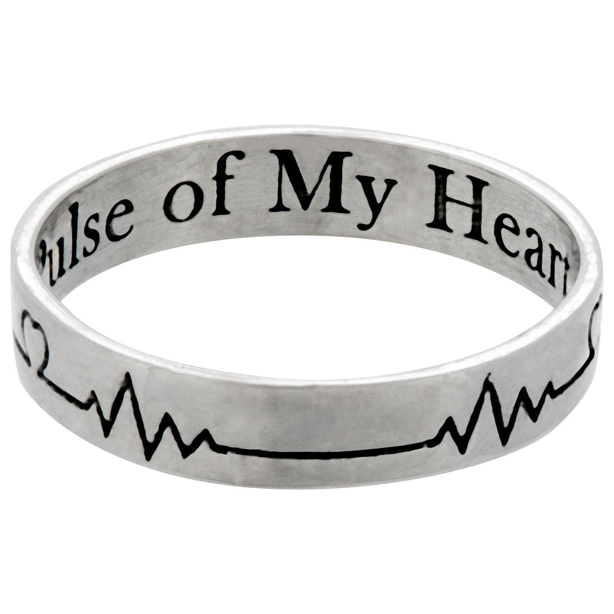 Pulse of My Heart Sterling Ring - Aaria Tees
