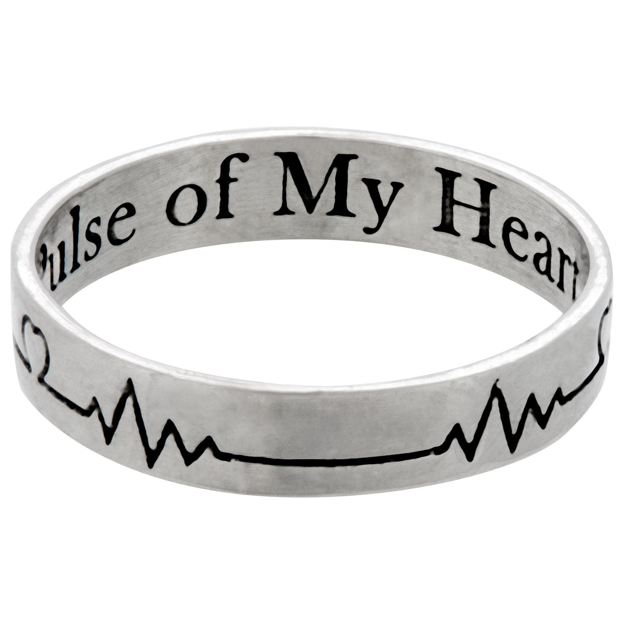 Pulse of My Heart Sterling Ring - Aaria Tees Aaria Tees
