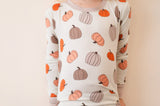 Pumpkins Beige (Long Sleeve PJ) - Aaria Tees Aaria Tees