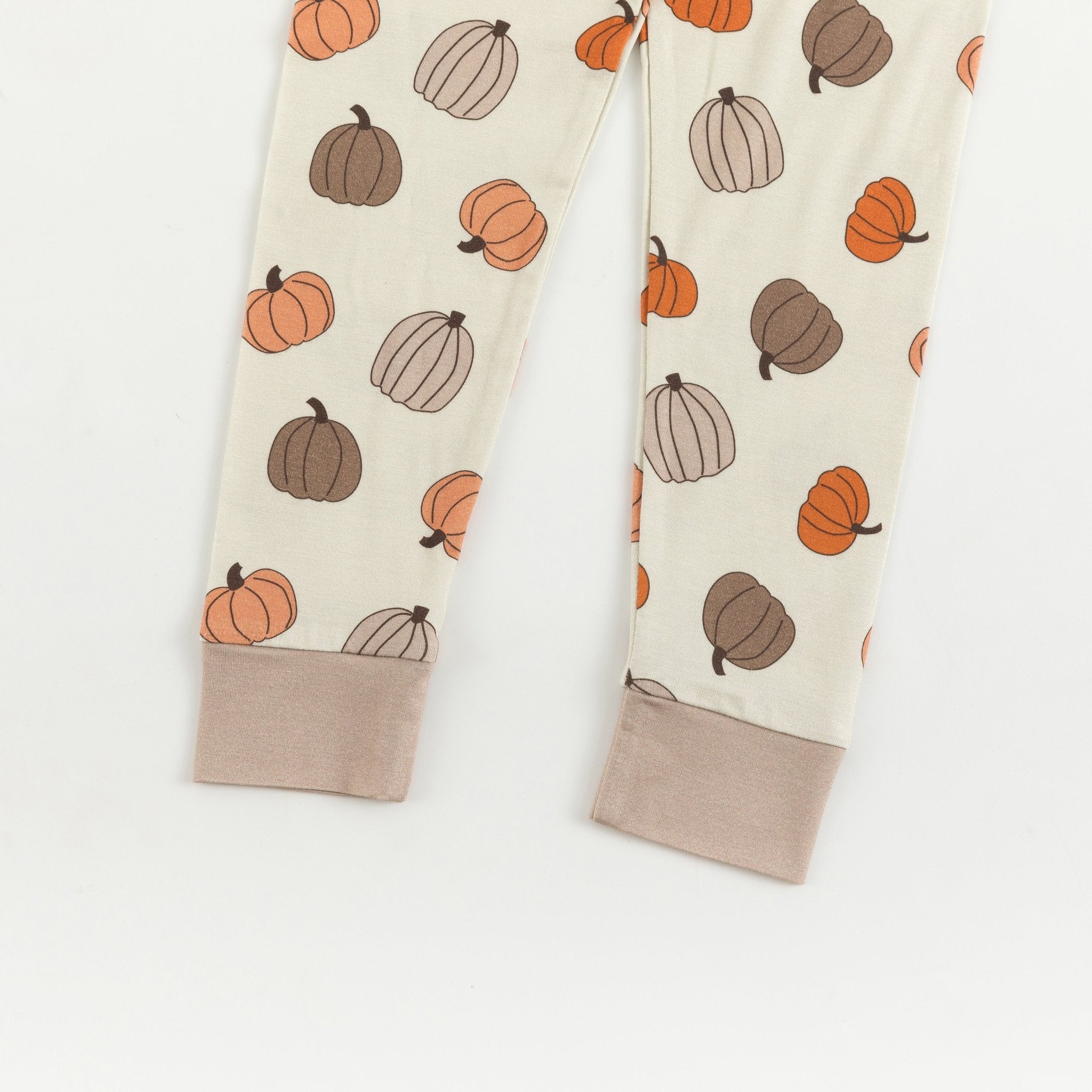 Pumpkins Beige (Long Sleeve PJ) - Aaria Tees Aaria Tees