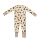 Pumpkins Beige (Convertible Zip Footies) - Aaria Tees Aaria Tees