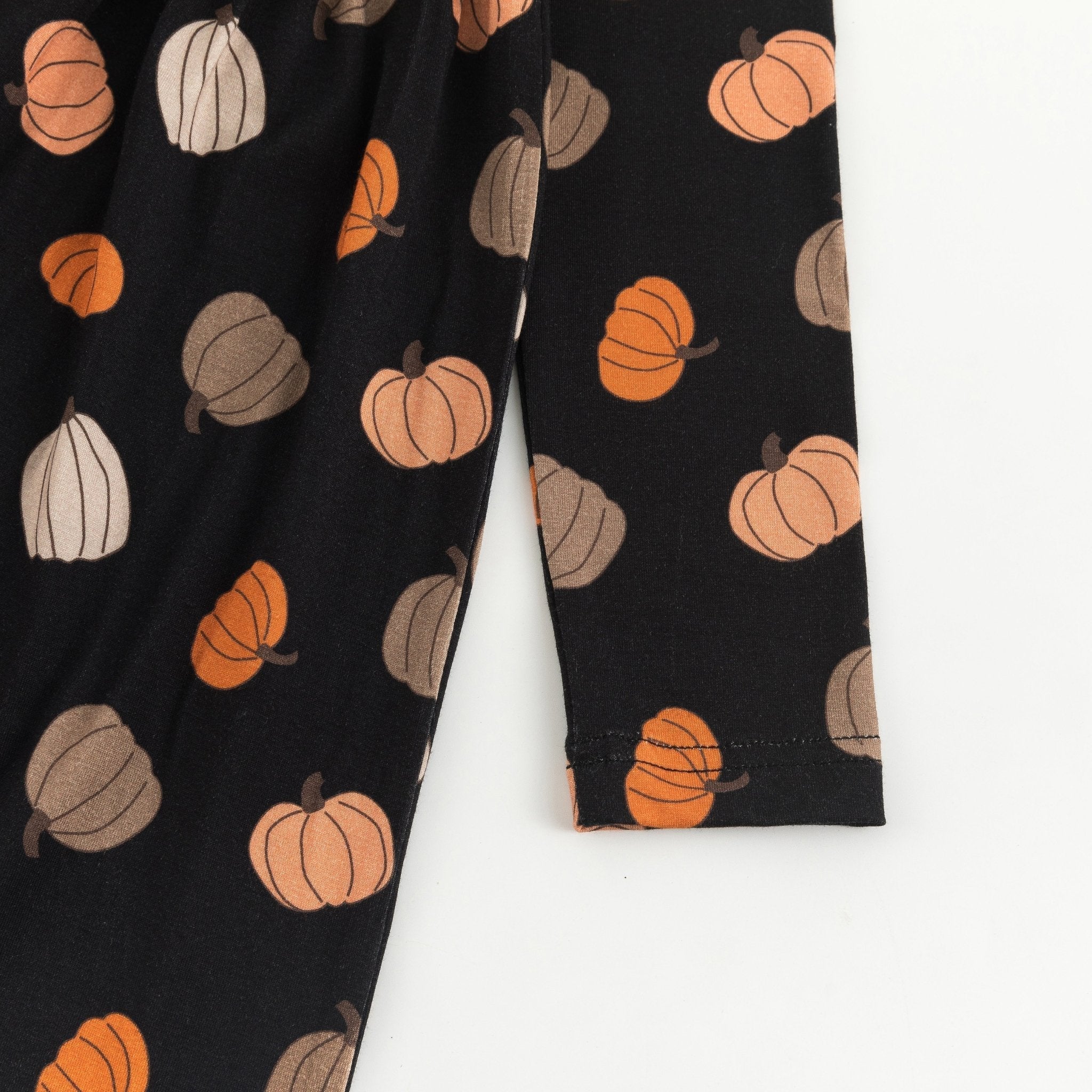 Pumpkins Black (Long Sleeve PJ) - Aaria Tees Aaria Tees
