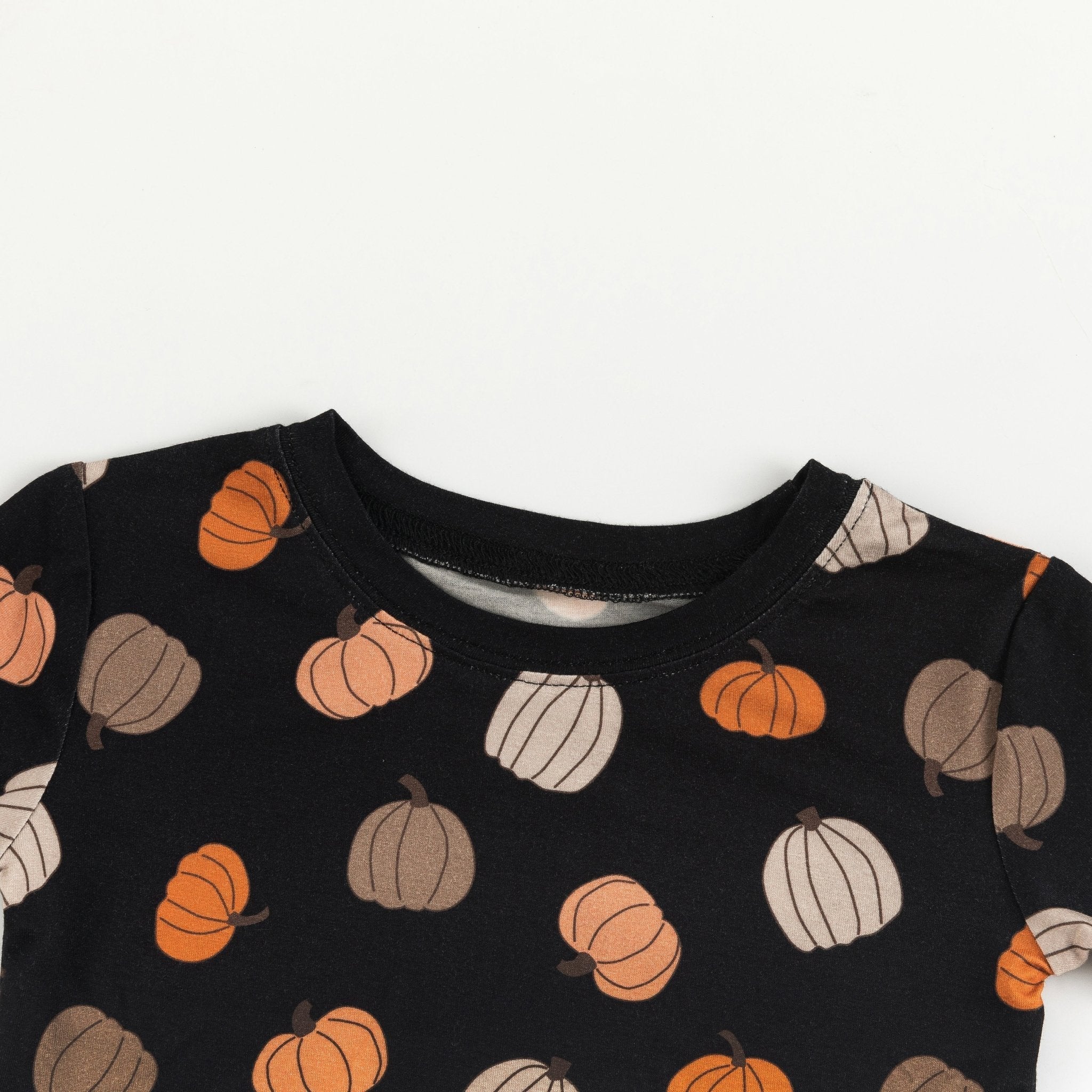 Pumpkins Black (Long Sleeve PJ) - Aaria Tees Aaria Tees