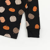 Pumpkins Black (Long Sleeve PJ) - Aaria Tees Aaria Tees