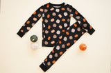 Pumpkins Black (Long Sleeve PJ) - Aaria Tees Aaria Tees