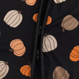 Pumpkins Black (Convertible Zip Footies) - Aaria Tees Aaria Tees