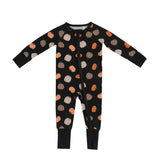 Pumpkins Black (Convertible Zip Footies) - Aaria Tees Aaria Tees