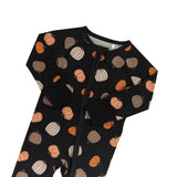 Pumpkins Black (Convertible Zip Footies) - Aaria Tees Aaria Tees