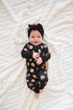 Pumpkins Black (Convertible Zip Footies) - Aaria Tees Aaria Tees