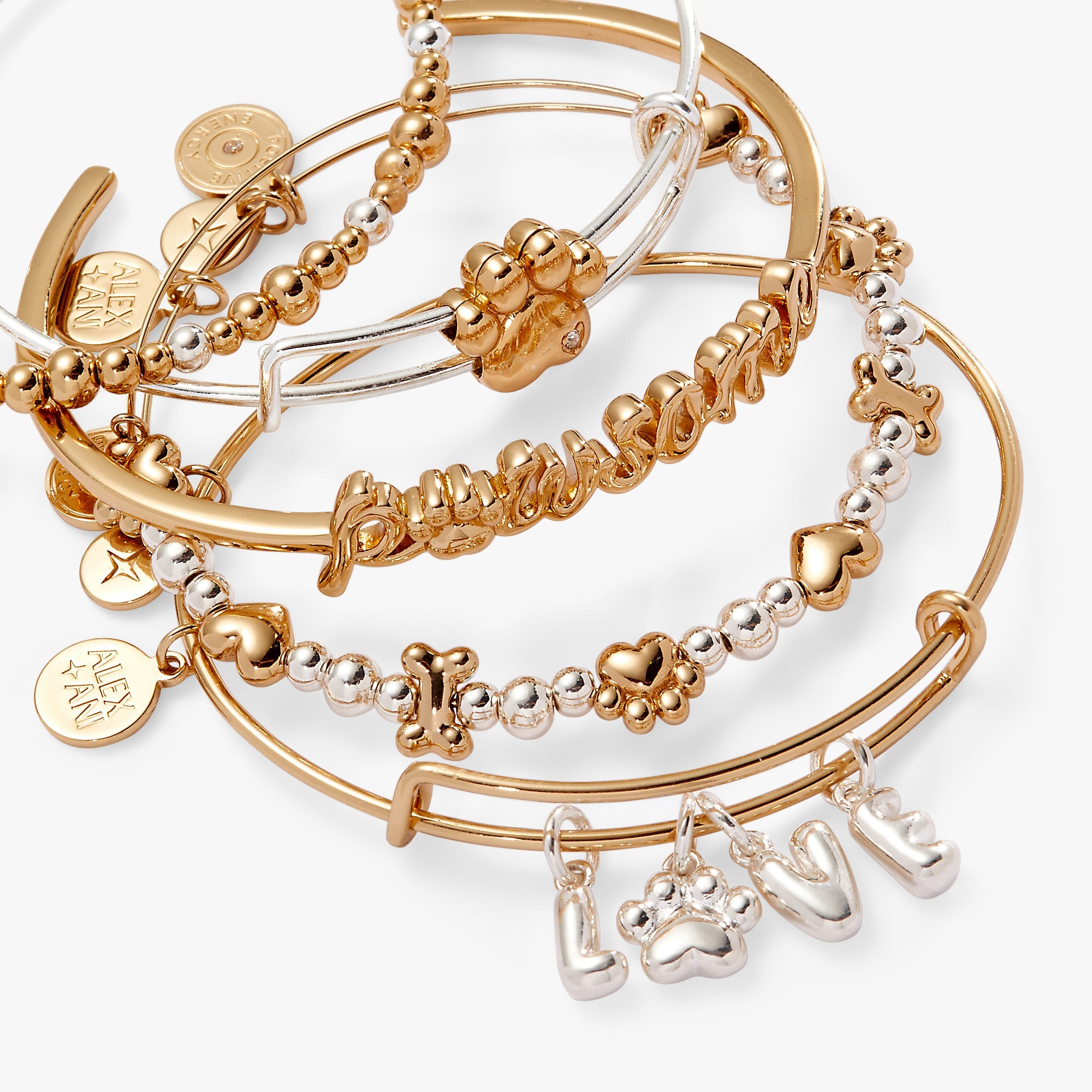 Puppy Love Bangles Set of 5 - Aaria Tees Aaria Tees