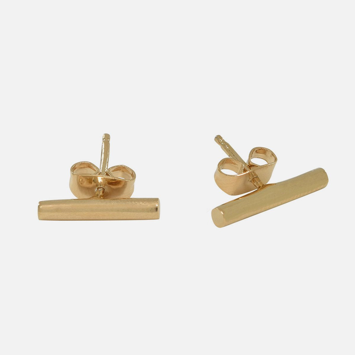 Bar Gold-Plated Post Earrings - Aaria Tees Aaria Tees