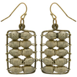 Quazi Golden Abacus Earrings - Aaria Tees Aaria Tees