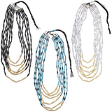 Quazi Long Layers Recycled Necklace - Aaria Tees Aaria Tees