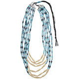 Quazi Long Layers Recycled Necklace - Aaria Tees Aaria Tees