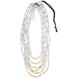 Quazi Long Layers Recycled Necklace - Aaria Tees Aaria Tees