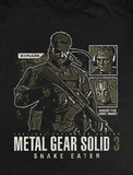 MGS 3 Snake Eater Black Tee Aaria Tees