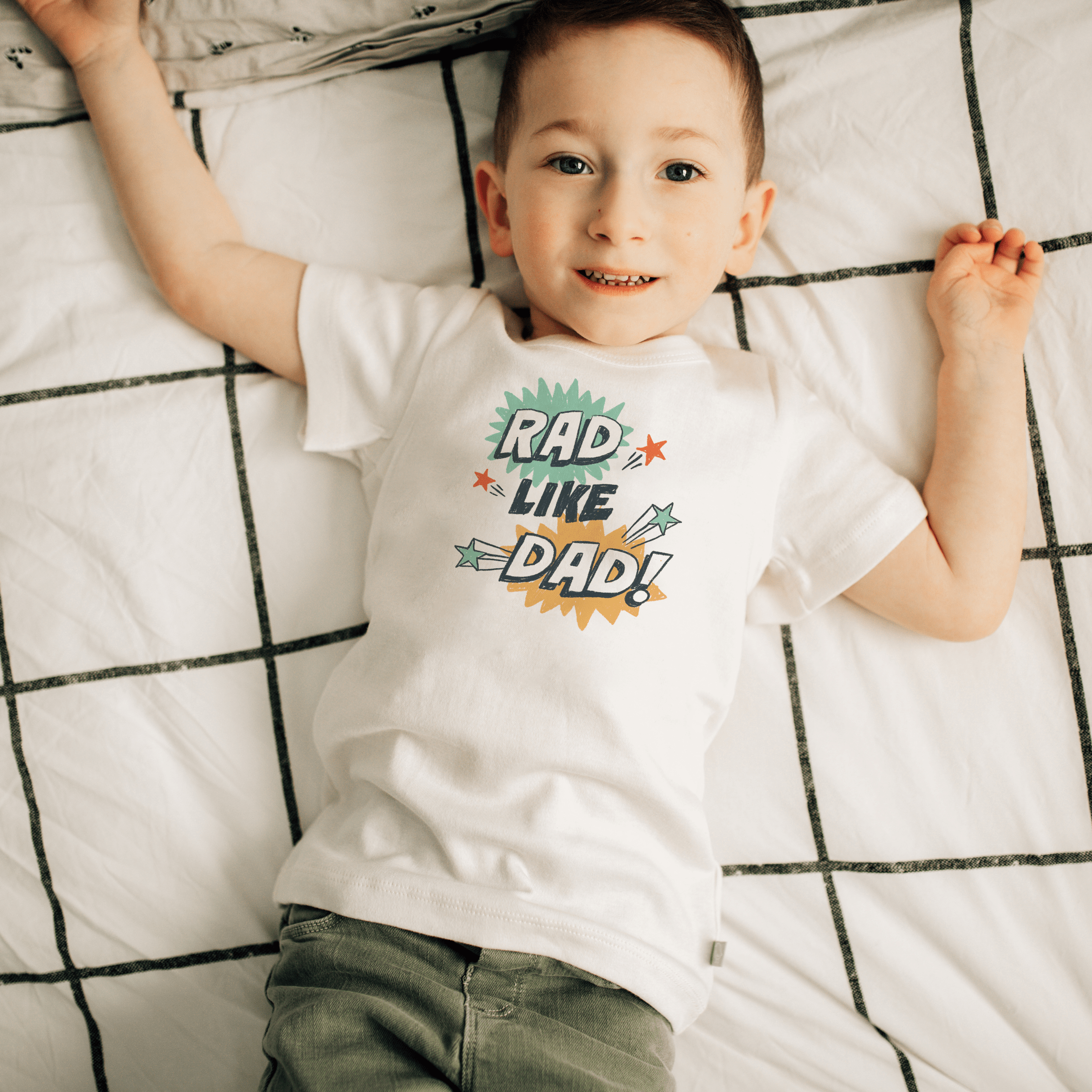 graphic tee | rad like dad explosion - Aaria Tees Aaria Tees