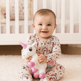Rainbow Bright Zipper Footie Aaria Tees
