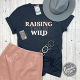 Raising Them Wild V-Neck Tee - Aaria Tees Aaria Tees