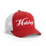 Embroidered Hubby Trucker Hat – Classic Mesh Cap for Wedding or Anniversary - Aaria Tees Aaria Tees
