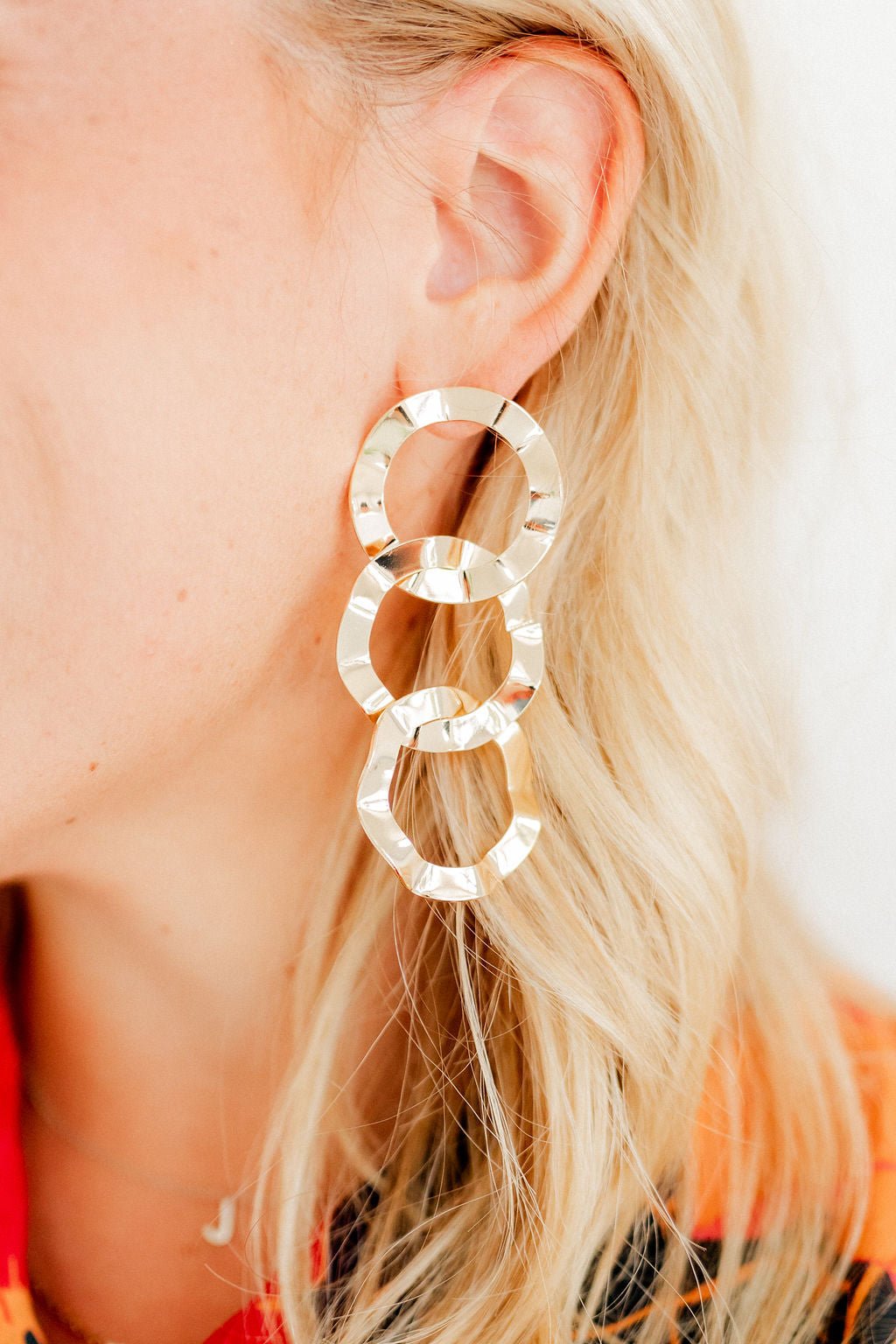 Reese Statement Earrings - Gold - Aaria Tees Aaria Tees