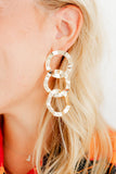 Reese Statement Earrings - Gold - Aaria Tees Aaria Tees