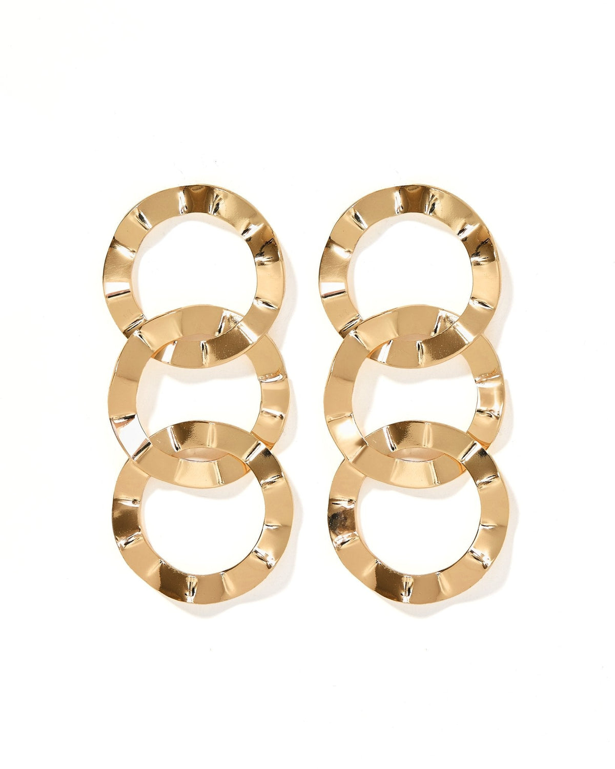 Reese Statement Earrings - Gold - Aaria Tees