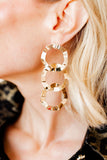 Reese Statement Earrings - Gold - Aaria Tees Aaria Tees