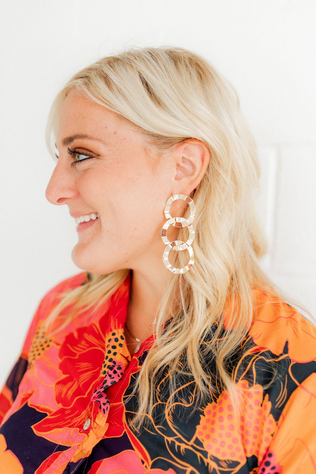 Reese Statement Earrings - Gold - Aaria Tees Aaria Tees