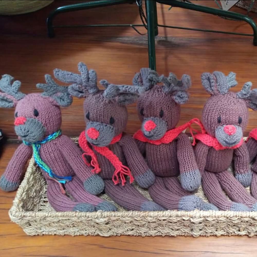 Knit Buddy  | Juniper the Reindeer - Aaria Tees Aaria Tees